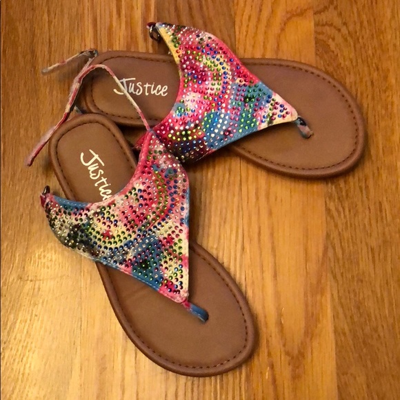 justice girls sandals